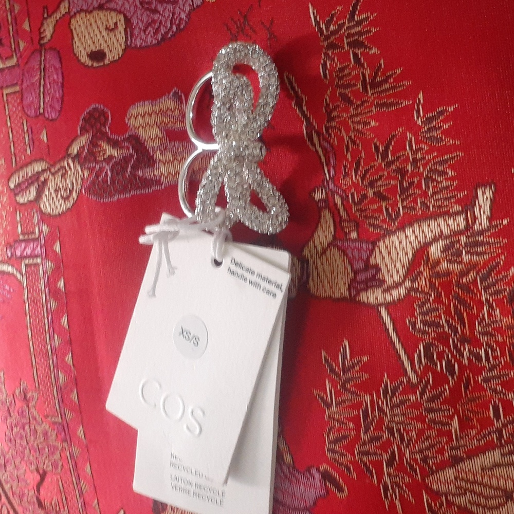 COS RECYCLE BRASS LAITON TWO FINGER RING